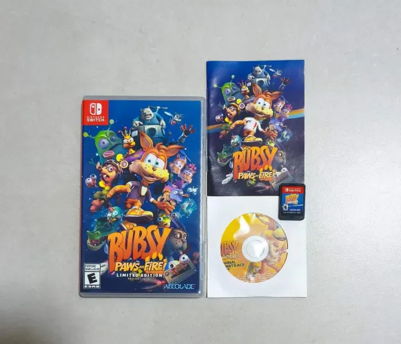 Bubsy Paws On Fire Limited Edition Switch 
