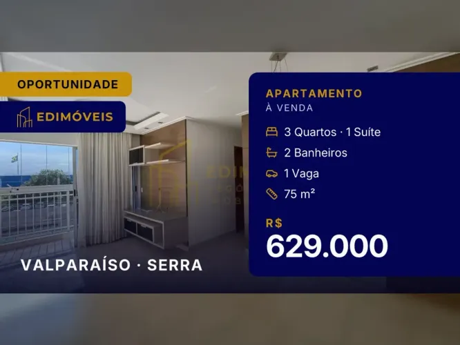 Oportunidade no Valparaíso: Apartamento 3 quartos em condomínio de qualidade