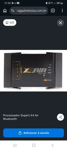 Processador de áudio Expert X4 air