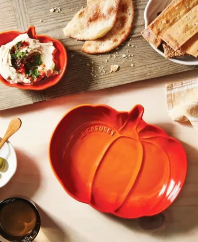 Set Dois Pratos Abóbora Flame Le Creuset