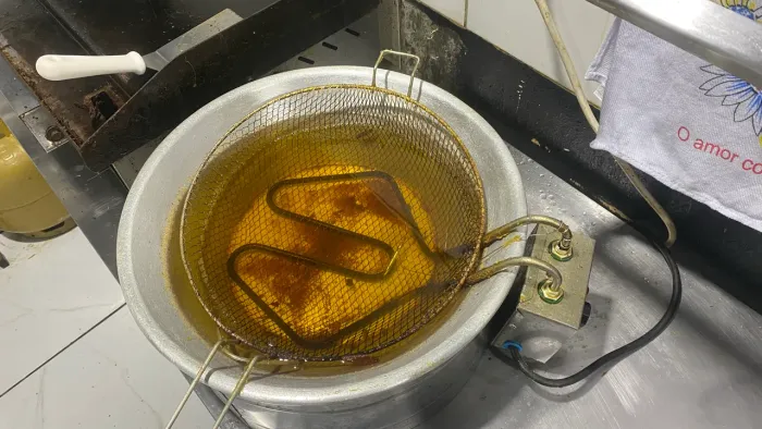 Chapa de cozinha e fritadeira elétrica