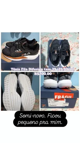 Tênis Fila Difusion feminino TAM 39