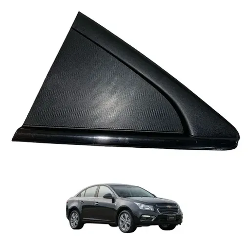 Moldura Externa Porta Traseira Esquerda Gm Cruze 2012 A 2016 Preto