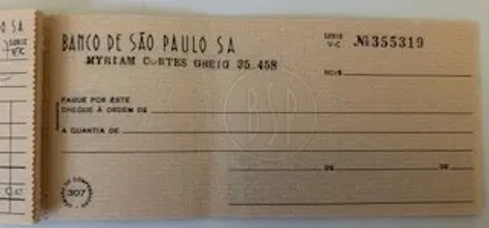 cheques de bancos antigos