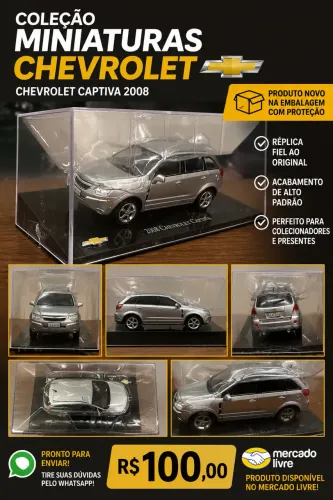 Coleção Miniatura Chevrolet Captiva
