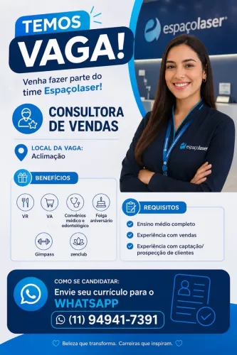 Vaga Consultora de vendas CLT