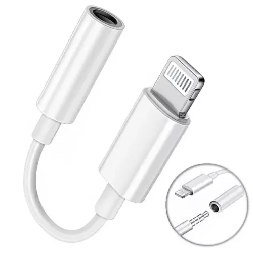 Adaptador iPhone Aux P2 / Lightning Fone Ouvido - R$ 34,99