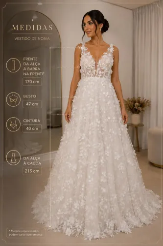 Vestido de noiva, romântico