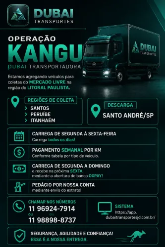 ESTAMOS AGREGANDO VEICULO PARA O LITORAL SANTOS, PERUIBE E ITANHAEM PARA COLETA