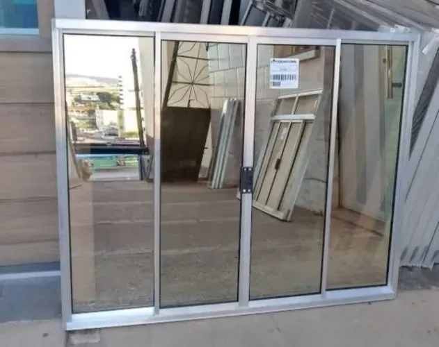 JANELA ALUMINIO BRANCO 100X120 R$ 329,99 - (FALAR COM LUCÍRIA)