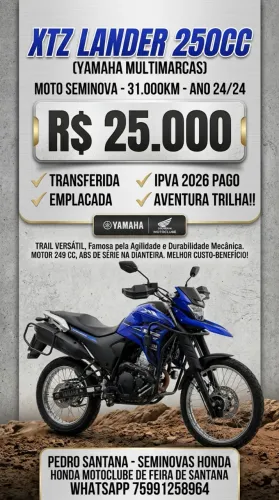 XTZ LANDER 250 YAMAHA
