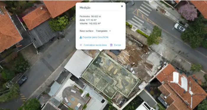 Medição de terrenos e residencias com drone