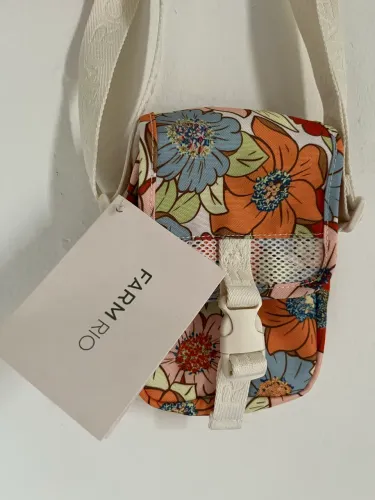 Pochete / Bolsa / Shoulder Bag Farm Rio (estampa floral)