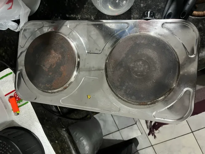 Fogão Eletrico Mesa Agratto Inox 127/220v Portatil Cozinha