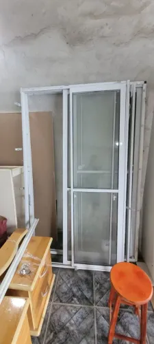 Porta Balcão Sacada Alumínio 2 Folhas de Vidro