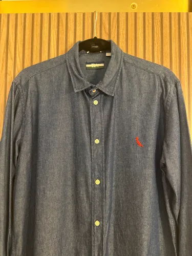 Camisa Jeans Masculina Reserva - Tamanho M