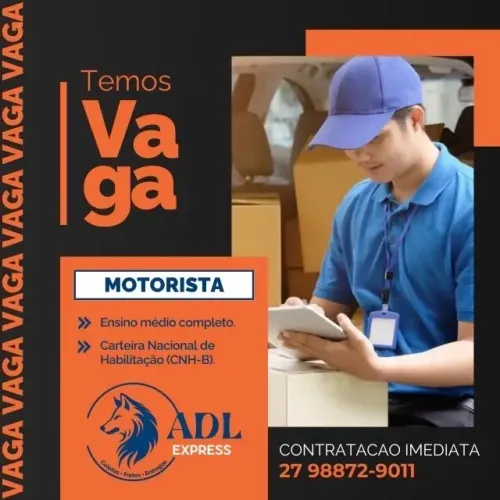 Vaga para entregador de porta porta