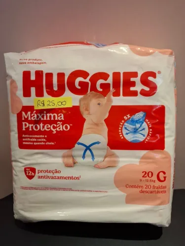 Fralda Huggies Máxima Proteção G