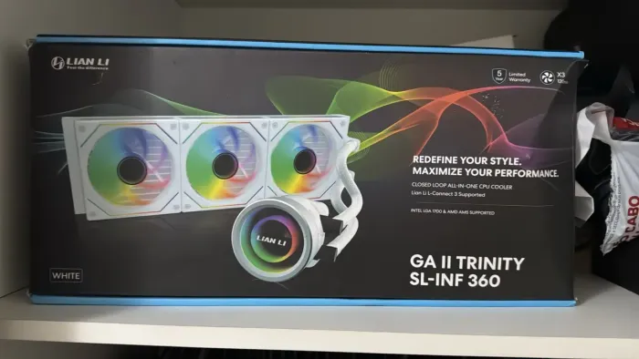 Water Cooler Lian Li Ga II Trinity SL-INF 360mm Branco + Kit 3x Fans SL-Infinity