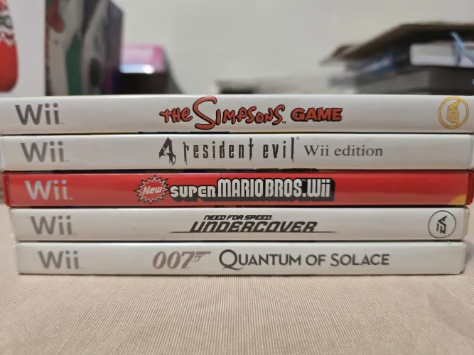 Lote 5 Jogos Nintendo Wii Originais Mídia Física