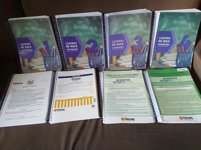 Apostilas Hexag Caderno de Aula e exercicios