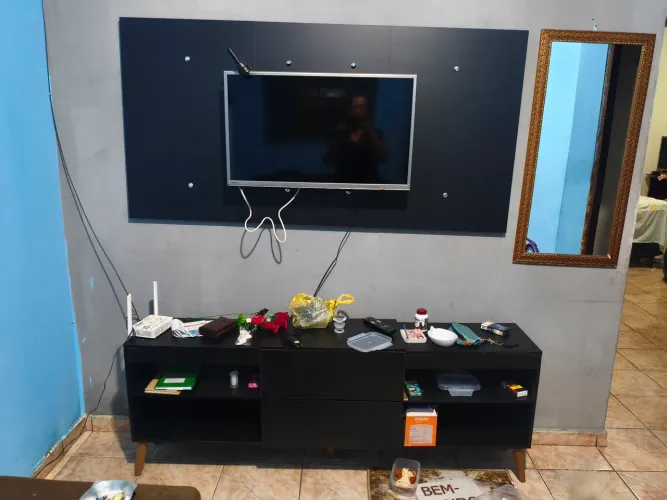 Rack com painel