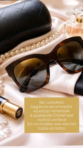 Óculos de Sol, Chanel original - Modelo 5357