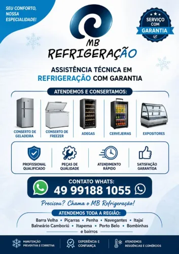 Conserto de geladeiras freezer cervejeiras adegas expositores, máquina de lavar roupa