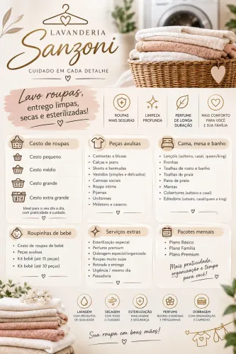 Roupas Limpas, Secas e Esterilizadas