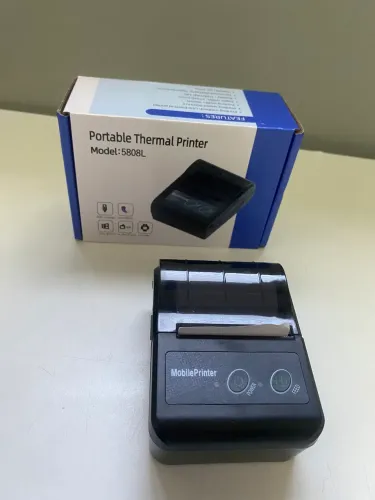 Mini Impressora Portátil Bluetooth Térmica 58 mm Android / IOS