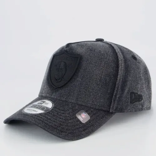 Boné New Era NFL Las Vegas Raiders Denim 940AF Mescla Preto