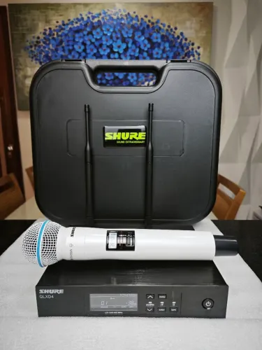 MICROFONE SHURE QLXD4 BETA 58 BRANCO