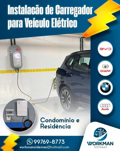 Técnico instalador carregador veicular