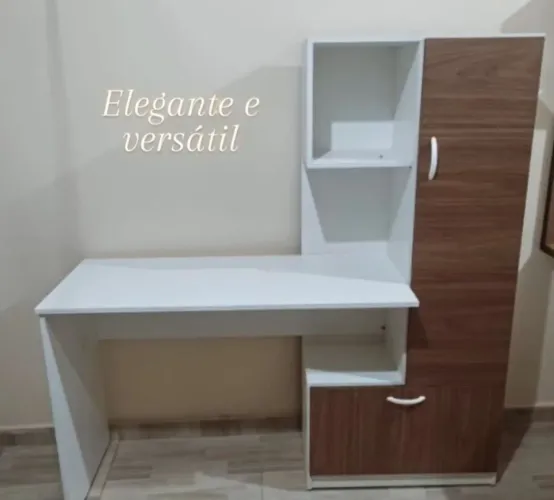 Mesa com estante em mdf 
