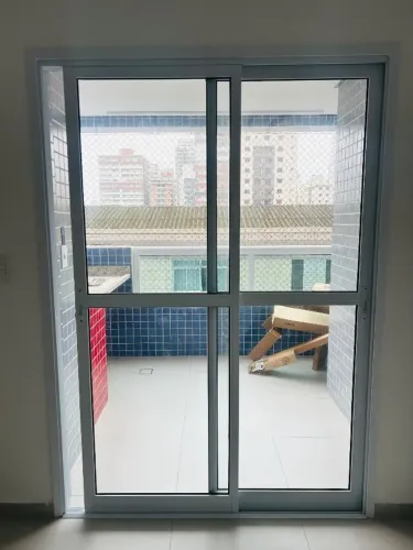 Porta Balcão alumínio branco