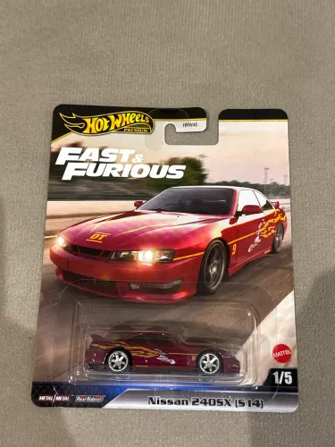 Miniatura Hot Wheels Premium Fast & Furious Velozes Cor Nissan 240sx S14