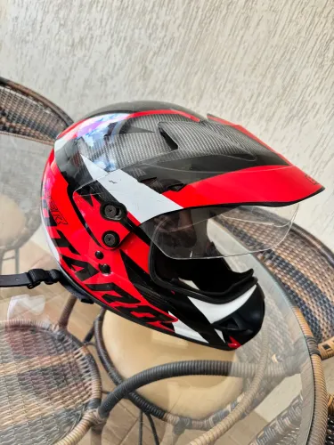 Capacete EBF Super Motard IMPECÁVEL 