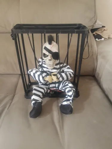 Caveira enfeite de halloween