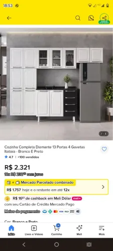 Vendo armário de cozinha diamante completo