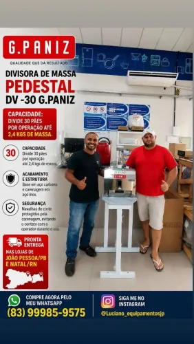 DIVISORA DE PÃO PEDESTAL 30 UNIDS G.PANIZ 