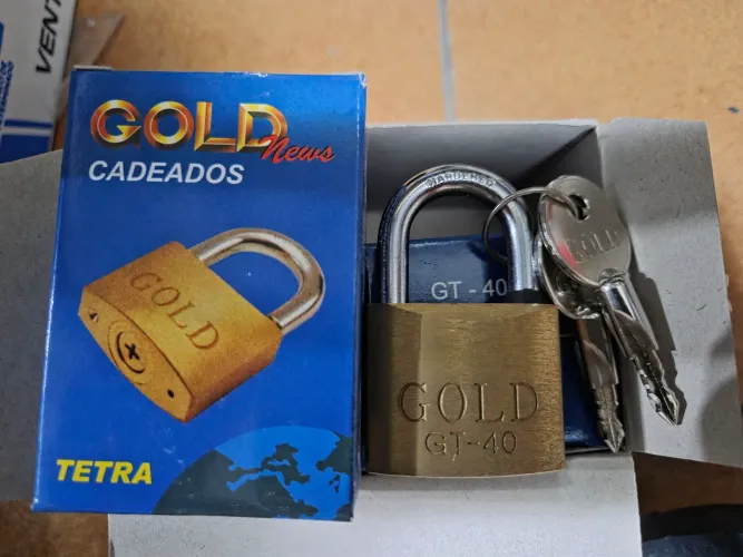 Cadeado Tetra 40mm Gold