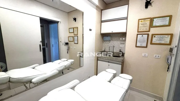 Sala Comercial à Venda  Helbor Washington Luiz | Semi mobiliada - Santos -SP