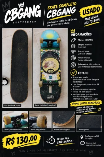 Skate semi novo