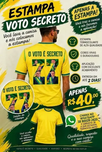 Estampa o voto e secreto 22