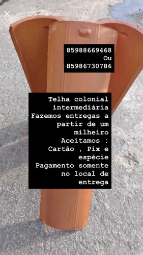 Telha colonial intermediária