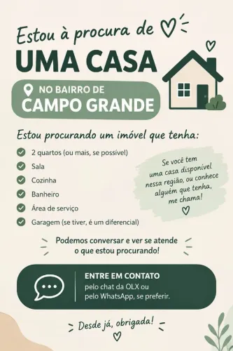 Em busca de uma casa.