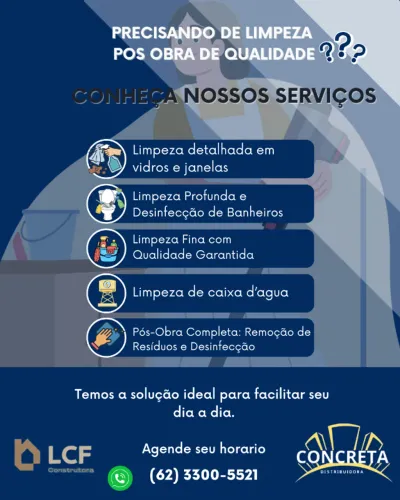 LIMPEZA PÓS-OBRA COMPLETA E DETALHADA