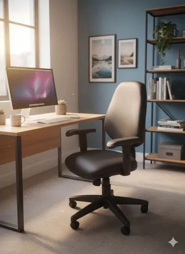 Cadeira diretor NR17 Escritório Ergonômica Giratória - Em Ótimo Estado!