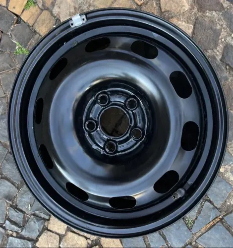 1 Roda De Ferro Aro 15 Volkswagen Fox Polo Original 5 furos.