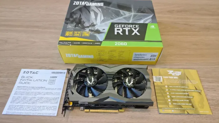 Placa de Vídeo GeForce RTX 2060 6gb Zotac Gaming
